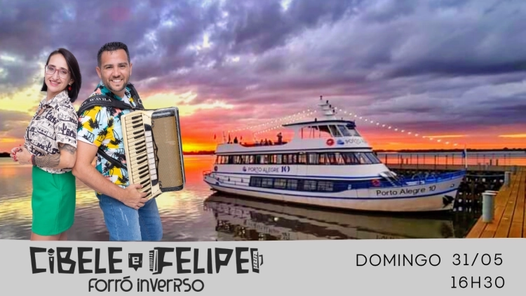  Happy Hour com m&uacute;sica ao vivo - Passeio de Barco em Porto Alegre